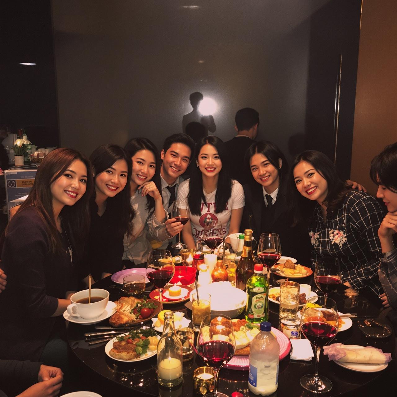 黑料正能量 - 明星私下聚会被拍,多位大咖同框