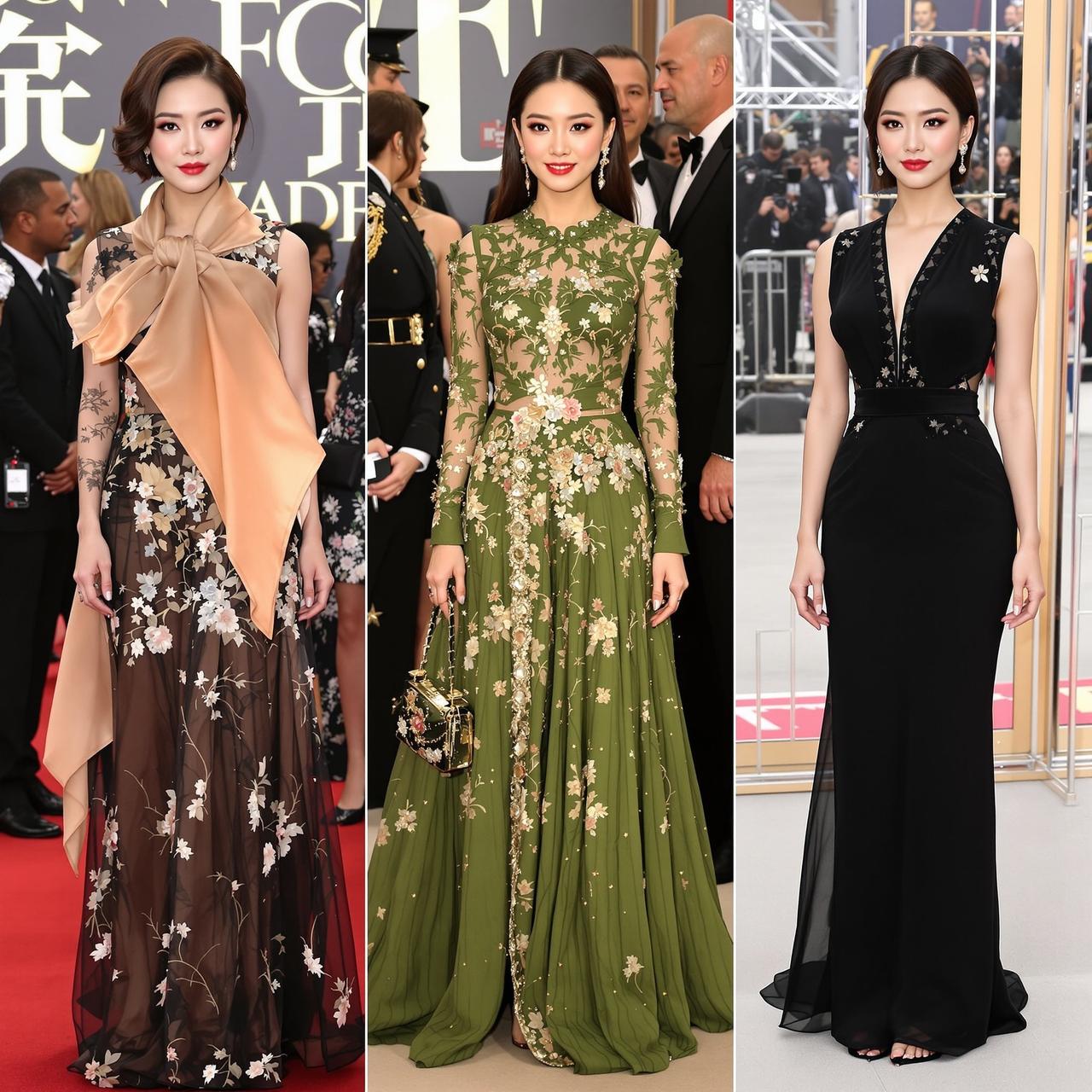 黑料正能量 - 某女星红毯造型全记录：从翻车到封神